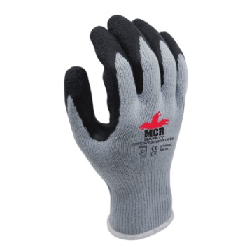 Manusi de protectie MCR Safety GP1001SL, bumbac si poliester cu latex, aderenta ridicata