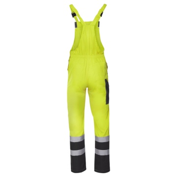 Pantaloni cu pieptar reflectorizanti Collins Summer HV, pentru barbati, din poliester si bumbac, pentru constructii si drumuri - Img 2