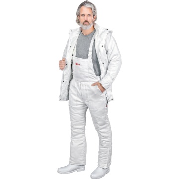 Pantaloni cu pieptar vatuiti WINMASTER, bretele reglabile, captuseala matlasata