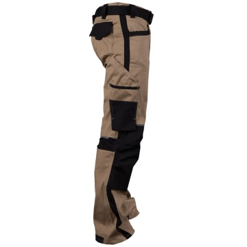 Pantaloni de lucru in talie Desert, pentru barbati, din bumbac si elastan, cu insertii Cordura, pentru constructii si industrie - Img 7