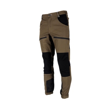 Pantaloni de lucru in talie HOBBER, insertii elastice, buzunare cu fermoar, material Canvas si Oxford 600D - Img 8