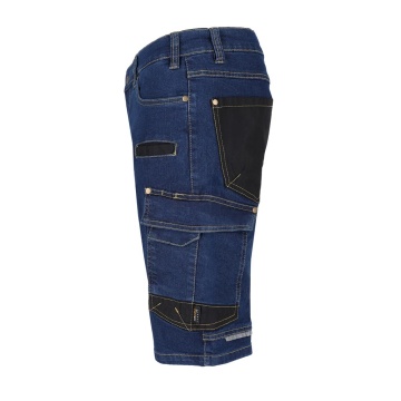 Pantaloni de lucru scurti JEANS303-TS, denim cu elastan, insertii Cordura, buzunare multiple - Img 5