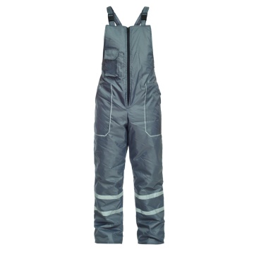 Pantaloni vatuiti de iarna cu pieptar Gamma, gri