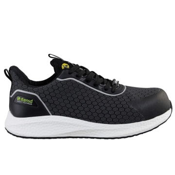 Pantofi de lucru B-Flex S1PL MF ESD SR, bombeu compozit, toamna/vara, lamela Kevlar, antiderapanti, negri