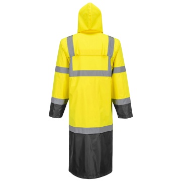 Pelerina Hi-Vis Contrast H446 122 cm, impermeabila, reflectorizanta, cu gluga - Img 4