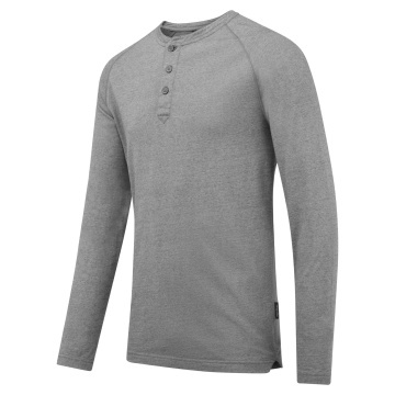 Tricou Henley cu maneca lunga KA370 - Img 3