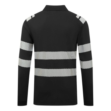 Tricou polo de lucru cu maneca lunga FR733 Modaflame, ignifug, antistatic, protectie ARC - Img 3