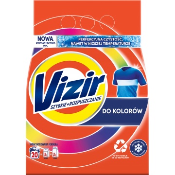 VIZIR-PR1-1COL - Detergent pudra compact haine colorate, 1.1kg