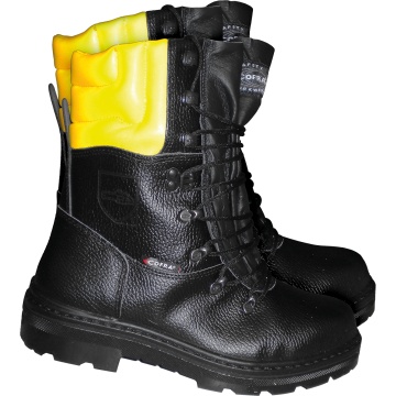 Bocanci de protectie Cofra WOODSMAN BIS A E P WRU CI FO SRC, bombeu metalic, protectie la taierea cu ferastraul cu lant