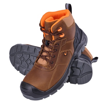Bocanci de protectie Enduro Comfort S3S SC SR FO, bombeu compozit, piele naturala Crazy Horse, talpa PU/E-TPU, all-season - Img 2