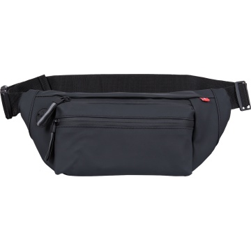 Borseta MINIBAG cu 3 buzunare, fermoare impermeabile, orificiu pentru casti, elemente reflectorizante