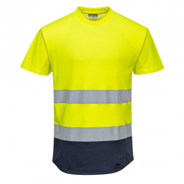C395 - Tricou in 2 tonuri - Img 1