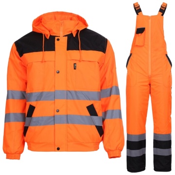Costum de lucru impermeabil pentru iarnă HiVis Collins HV 2.0, portocaliu neon