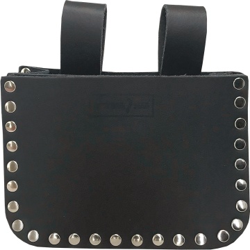 Geanta dubla pentru accesorii, din piele, pentru lucrari pe acoperisuri, 2 buzunare, ranforsata cu nituri