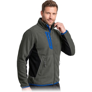 Jacheta de lucru FORMEN, fleece calduros, 3 buzunare cu fermoar, guler inalt si elemente reflectorizante - Img 3
