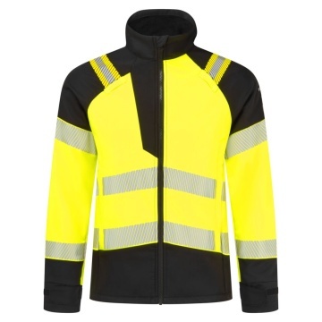 Jacheta de lucru Hi-Vis FR718 PW3 Modaflame Softshell, ignifuga, antistatica, protectie ARC, multinorma
