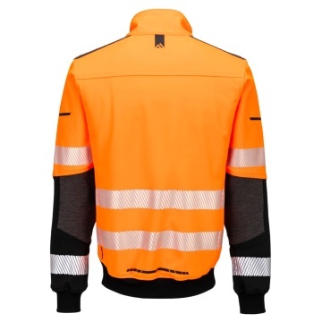 Jacheta de lucru Hi-Vis Softshell Bomber EV468 3L, impermeabila - Img 4