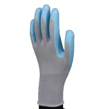 Manusi pentru gradinarit, 2 perechi/set, nitril, albastru deschis