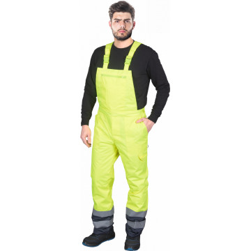 Pantaloni cu pieptar Blue-Yellow, HiVis