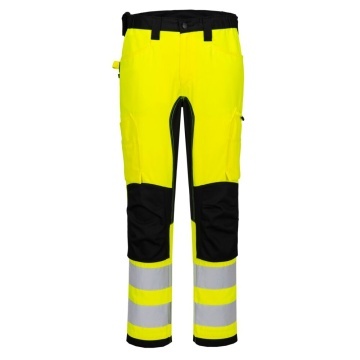 Pantaloni de lucru Hi-Vis Eco Stretch CD848 WX2, cu buzunare multiple