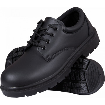 Pantofi de lucru Indreis OB SRA, din piele, fara bombeu, antiderapanti, negri
