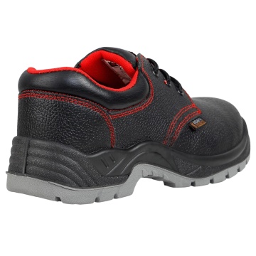 Pantofi de protectie cu bombeu metalic Toledo BS Low S1P, piele, lamela metalica, antiderapanti, de vara, negri - Img 4