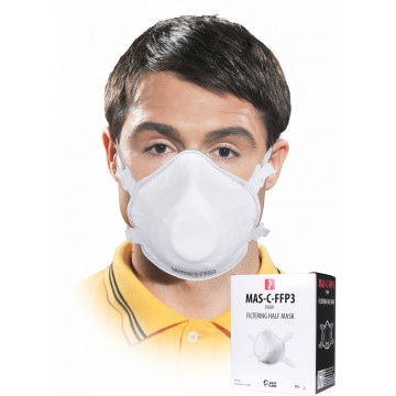Semimasca de protectie fara supapa MAS-C-FFP3, 20/set