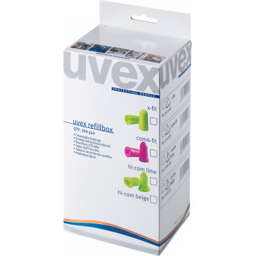 Antifoane interne UVEX XFit SNR 37 DB, 300 perechi/set