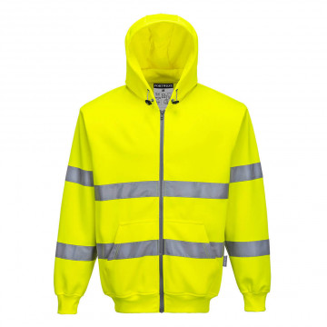 B305 - Hanorac Hi-Vis cu Fermoar Frontal - Img 1