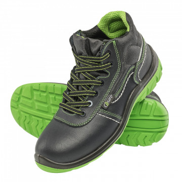 Bocanci de protectie Green Marvel Fluo S3 SRC, bombeu compozit, lamela nemetalica, piele hidrofobizata