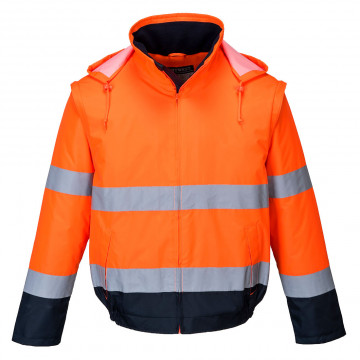 C464 - Jachetă bomber Hi-Vis 2 în 1, Contrast Essential Lite Bomber - Img 1