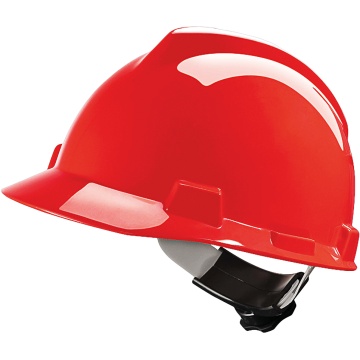Casca de protectie V-GARD cu sistem Fas-Trac rosie