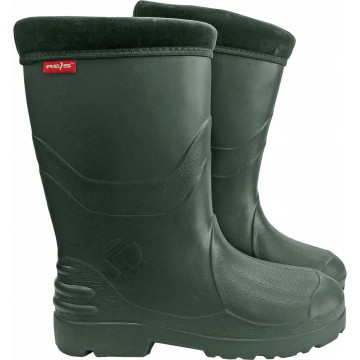 Cizme de protectie de dama Eva, iarna, -30°C, cu soseta interioara detasabila, termoizolante si impermeabile, verzi