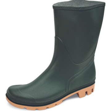 Cizme de protectie scurte, din PVC, TRONCHETTO OB SRA, inaltime 28cm, captuseala textila, talpa antialunecare, verzi