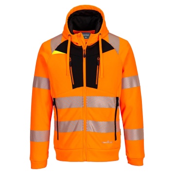 DX484 - Hanorac de lucru cu fermoar PW3 Hi-Vis