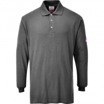 FR10 - Flame Resistant Anti-Static Long Sleeve Polo Shirt - Img 2