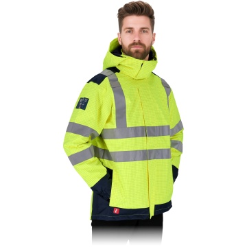 Jacheta de lucru MULTISTA 3in1 pentru barbati, Hi-Vis, multinorma, antistatica, ignifuga, impermeabila