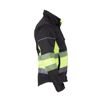 Jacheta de protectie BAX, material elastic, benzi reflectorizante, buzunare cu fermoar, vizibilitate sporita - Img 4