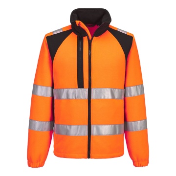 Jacheta fleece Hi-Vis Eco CD807 WX2, din poliester reciclat, reflectorizanta - Img 2