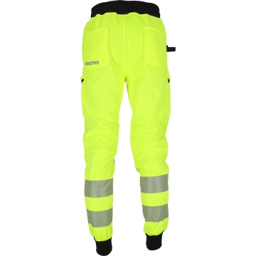 Pantaloni de lucru in talie Bremmen Hi-Vis, pentru barbati, din bumbac si poliester, cu insertii Rip-Stop, pentru logistica si industrie - Img 7