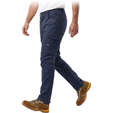 Pantaloni de lucru in talie Novento, pentru barbati, din poliester 2-Way Stretch Rip-Stop, pentru constructii si industrie - Img 1
