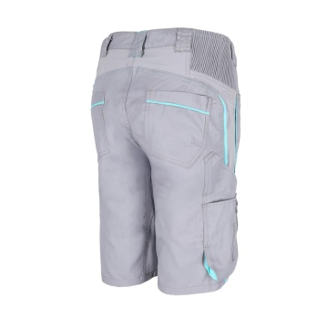 Pantaloni de lucru scurti dama FWNA, twill cu elastan, talie elastica, buzunare multiple - Img 5