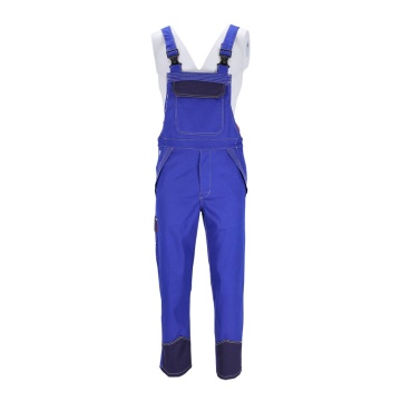 Pantaloni de protectie cu pieptar SPECWELD, bumbac, material ignifug, pentru sudura si turnatorii - Img 3