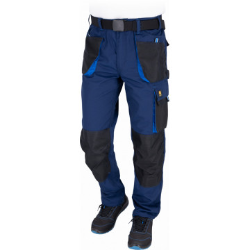 Pantaloni de protectie in talie OGR, din tercot, barbati, suport pentru ciocan si agatatoare chei, buzunare multiple, toamna/vara