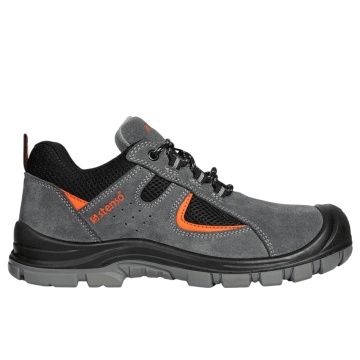 Pantofi de lucru Kastor 2.0 Grey Low O1, fara bombeu, piele, toamna/vara, brant detasabil si antistatic