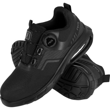 Pantofi de protectie barbati, Wing-P S1P, usori, cu bombeu metalic, talpa antiderapanta, negri