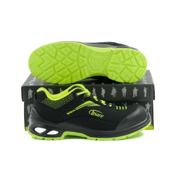 Pantofi de protectie ELAN Yellow S3S SR FO, microfibra, amortizare E-TPU, bombeu fibra de sticla, cu lamela Kevlar, negru/galben - Img 4