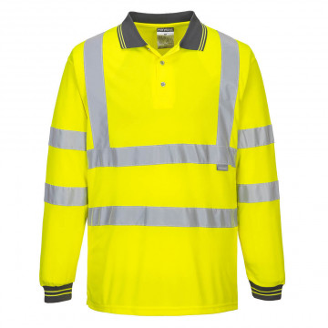 S277 - Tricou Polo HiVis cu maneci lungi - Img 1