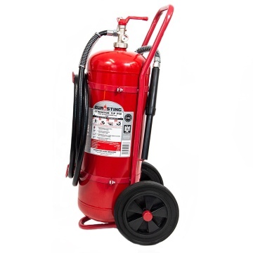 Stingator transportabil P50 cu pulbere ABC, 50 kg, jet peste 6 m