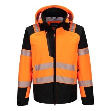 T166 - PW3 Jacheta de ploaie cu gluga Hi-Vis (3L)